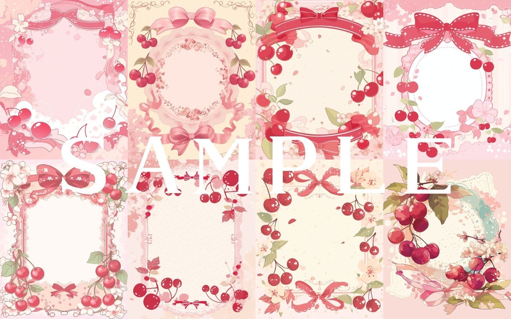 【フレーム素材】フルーツフレームセット 01