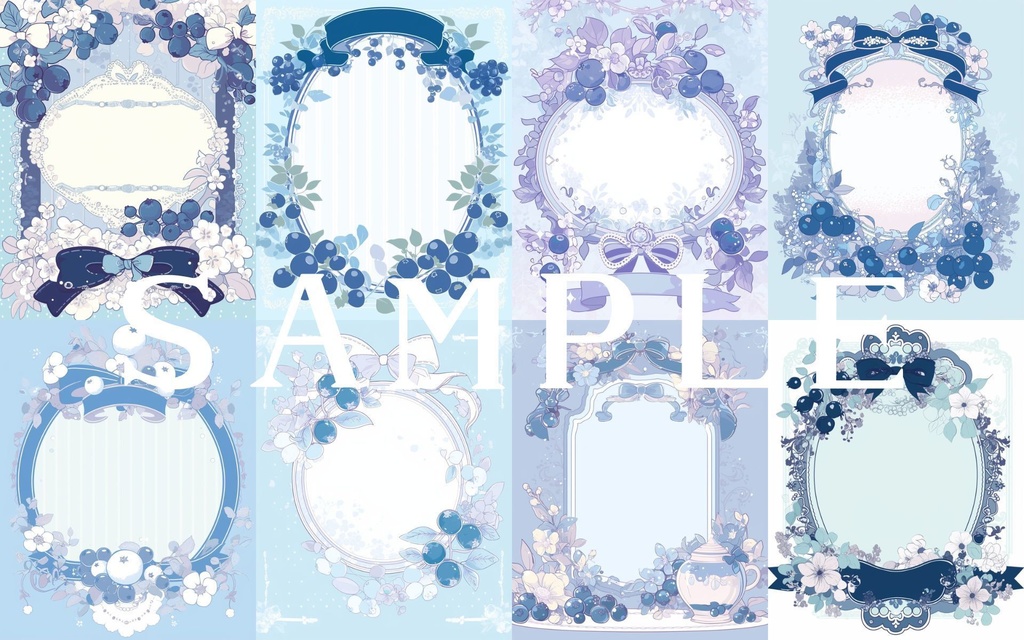 【フレーム素材】フルーツフレームセット 01