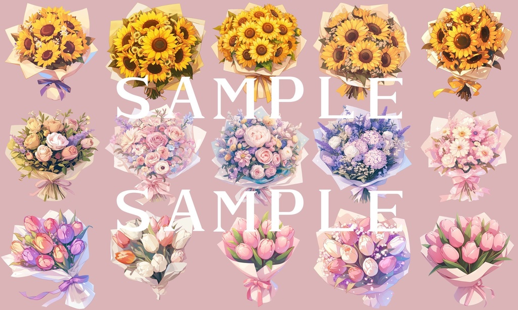 【透過済】ブーケセット 03