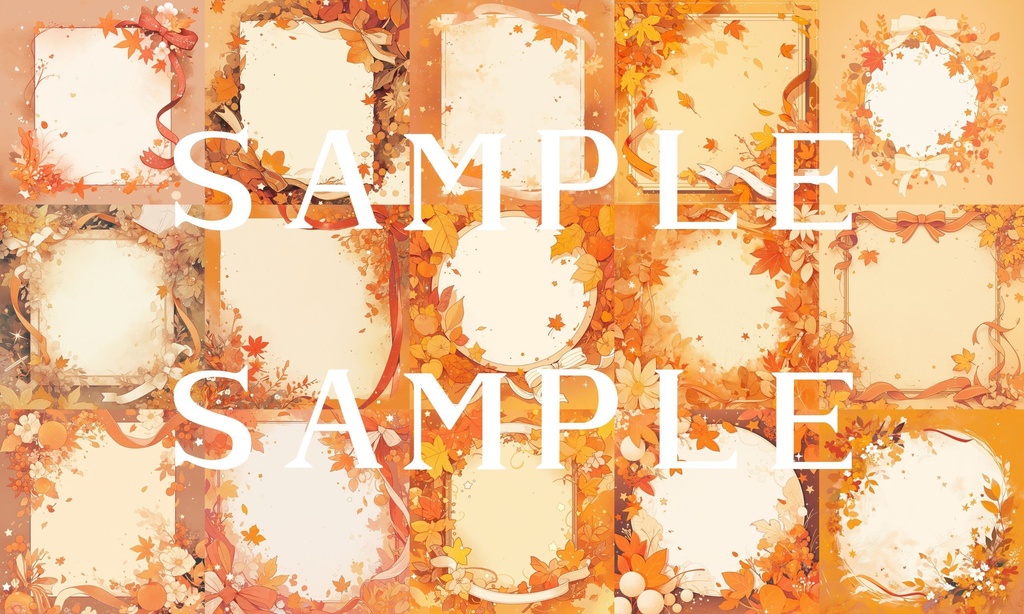 【フレーム素材】お花フレームセット 01