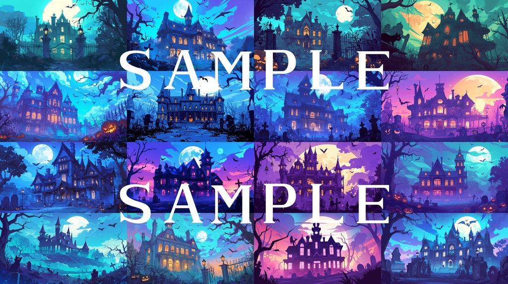 【背景画像】ハロウィンセット 01