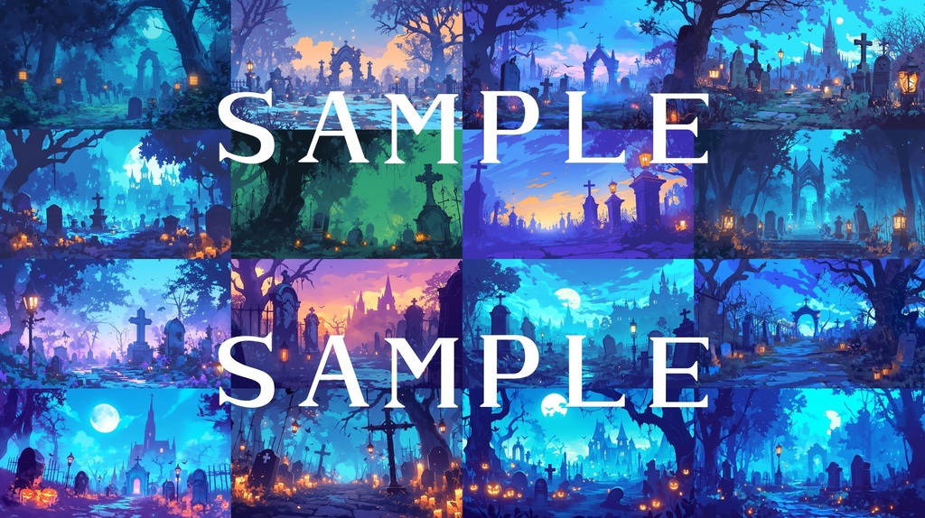 【背景画像】ハロウィンセット 01