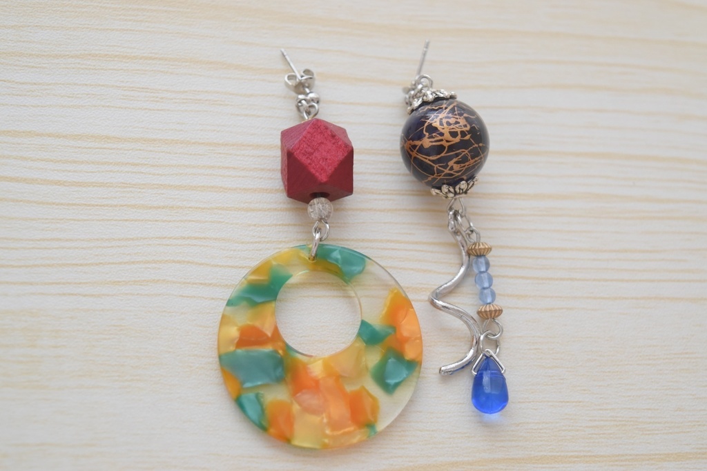 【鬼滅】水柱風ピアス(orイヤリング)