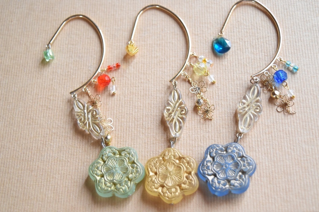 【鬼滅】炭治郎•善逸•伊之助風イヤーフック