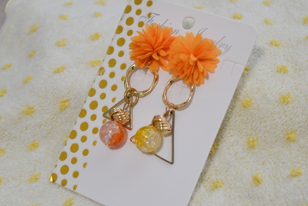 【鬼滅】善逸風お花イヤリング