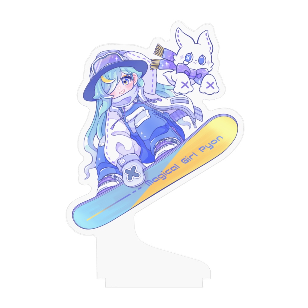 魔法少女ぴょん_ぷいちゃんとスノーボードver(アクスタ - 100mm)