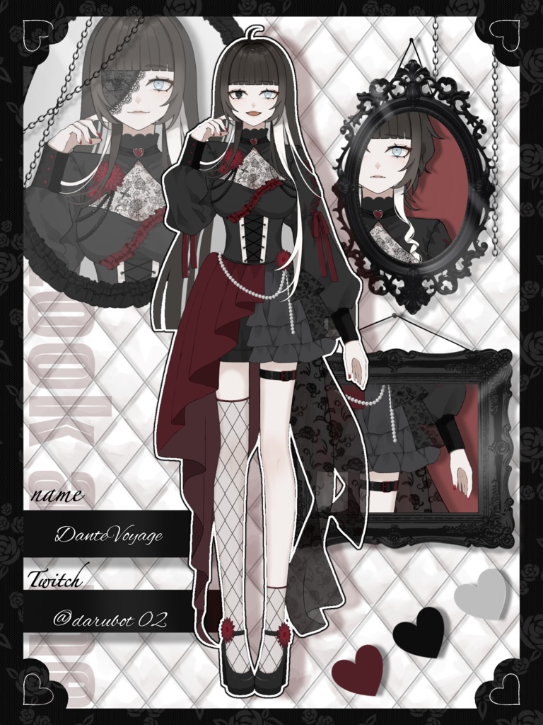 IRIAM立ち絵公開素材 ゴシック