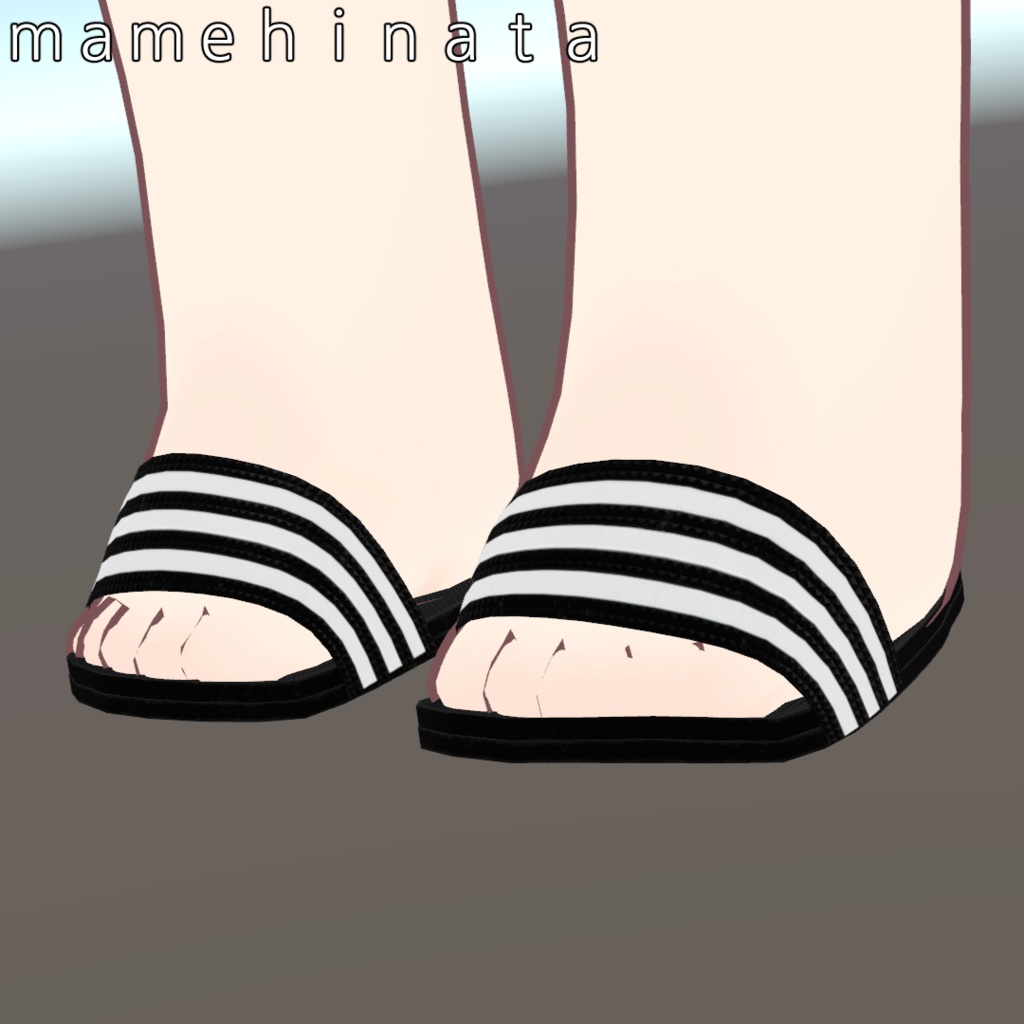 삼선슬리퍼 Three striped slippers