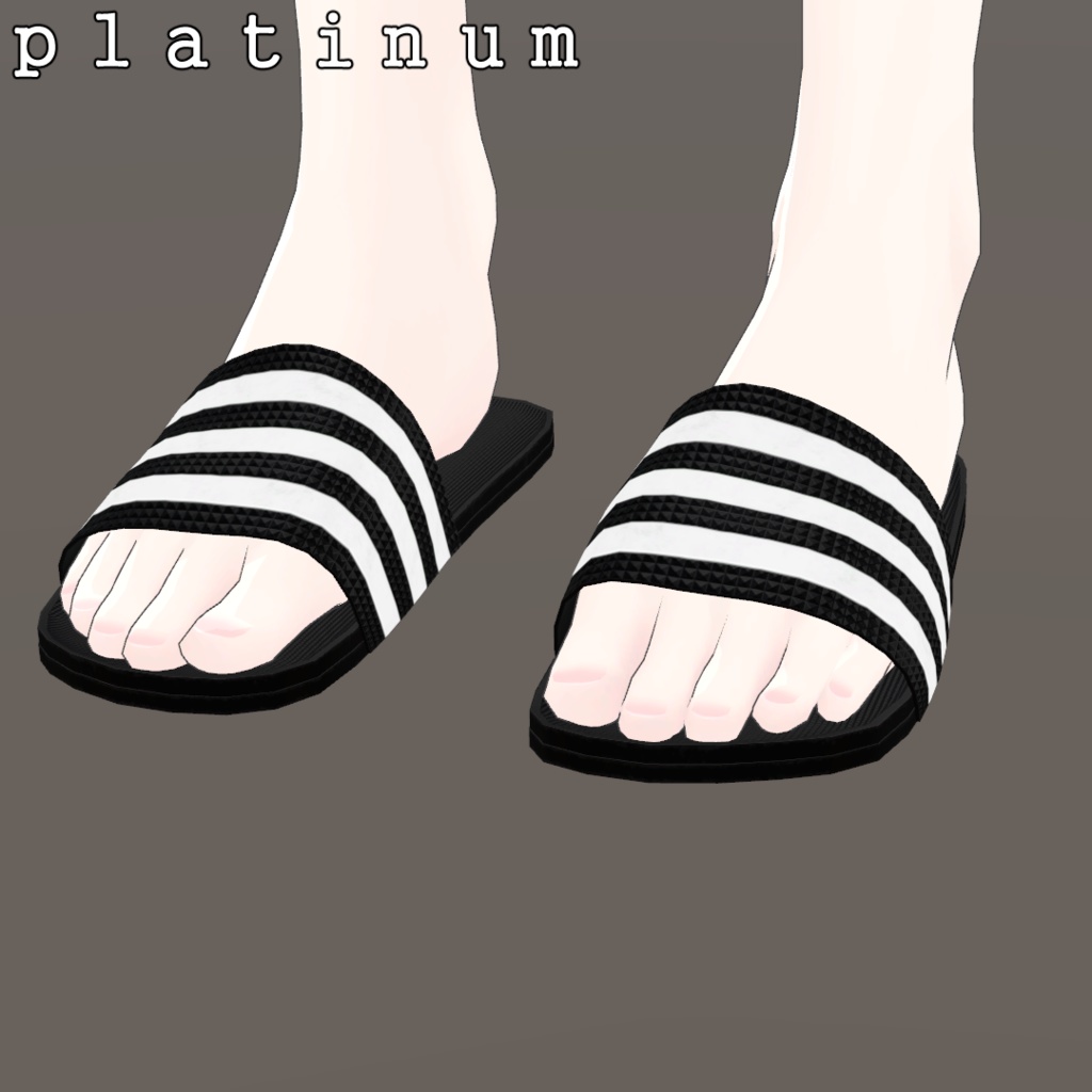 삼선슬리퍼 Three striped slippers