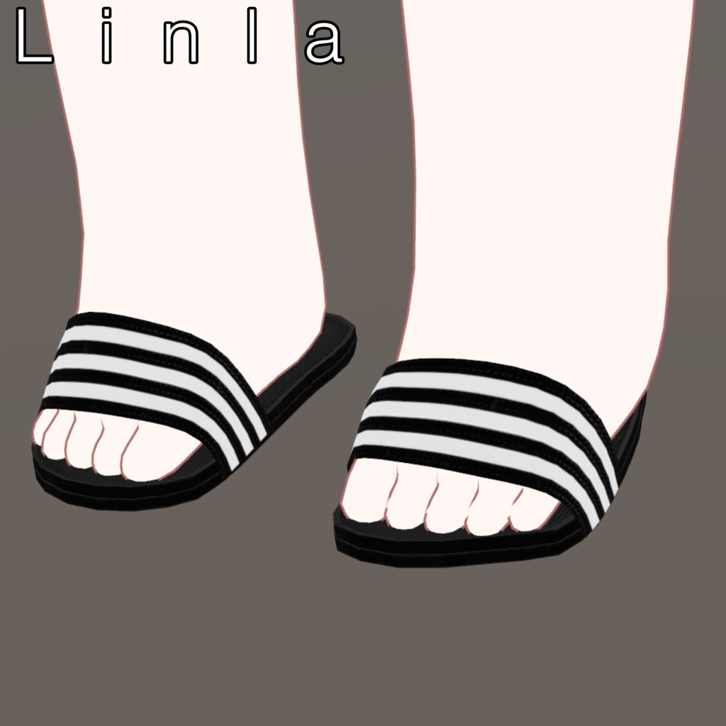 삼선슬리퍼 Three striped slippers