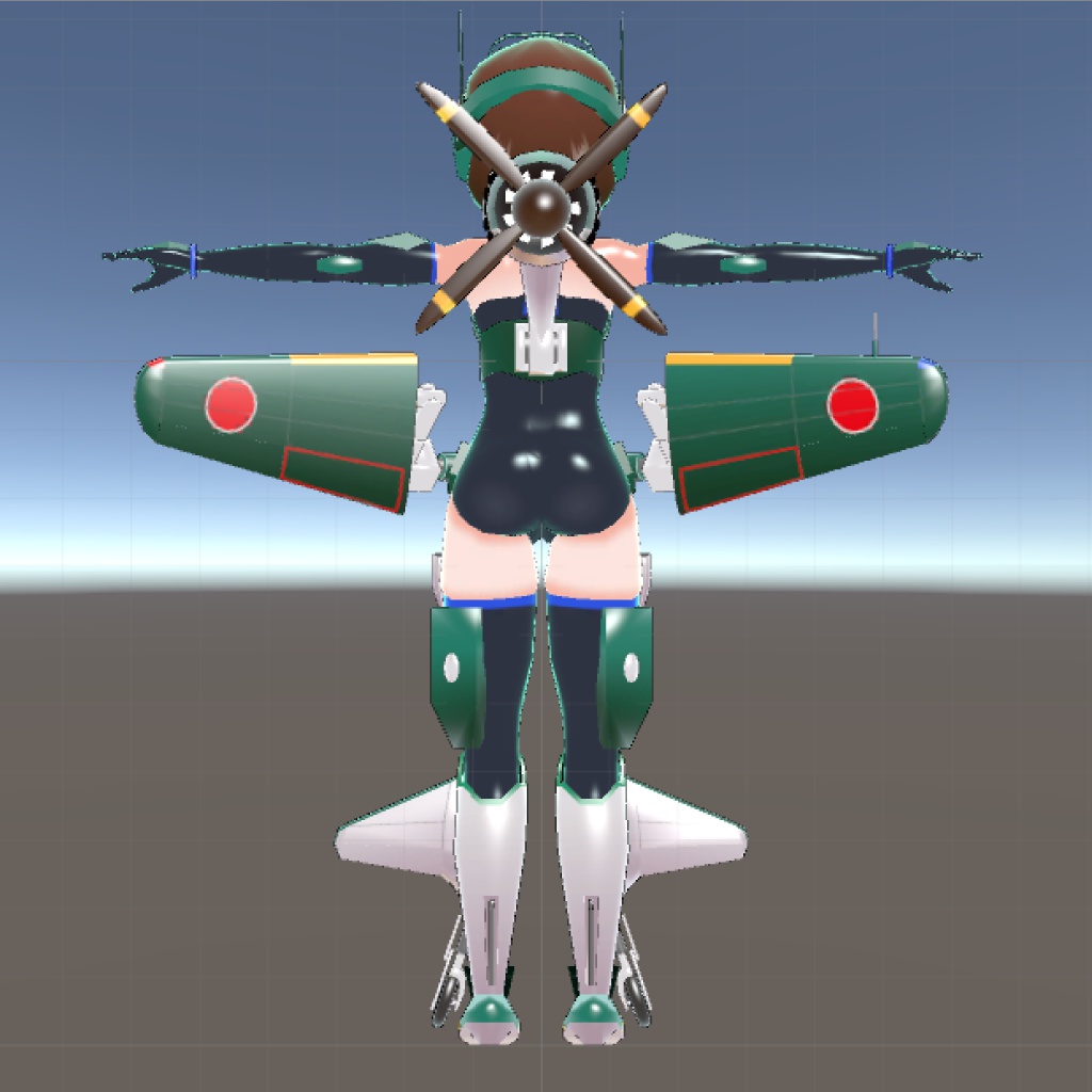 VRChat向け3Dモデル『旋風』