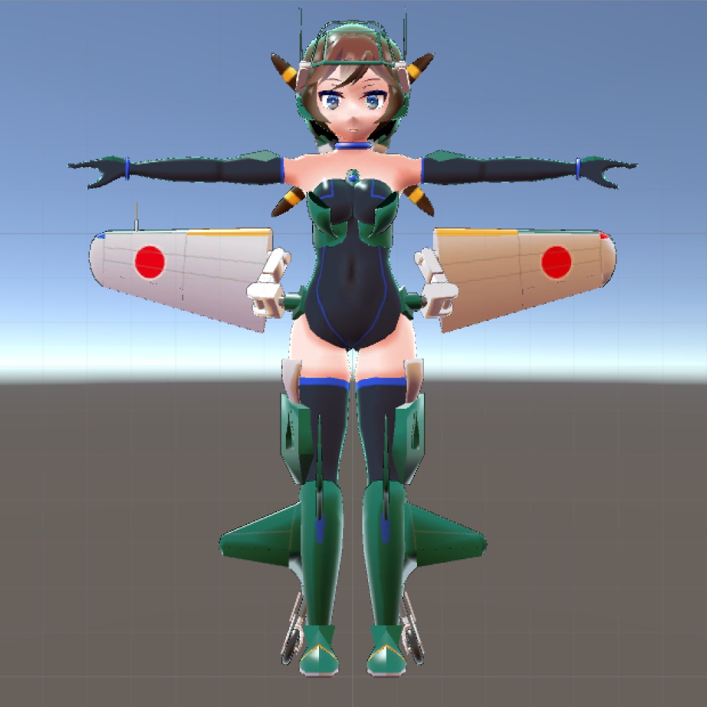 VRChat向け3Dモデル『旋風』