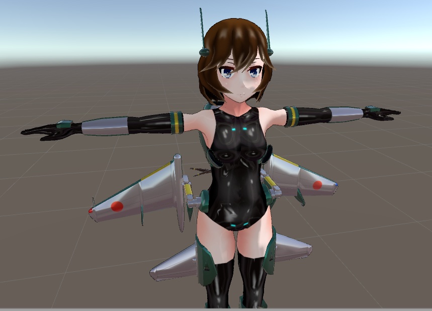 オリジナル3Dモデル『旋風改』【VRchat想定】