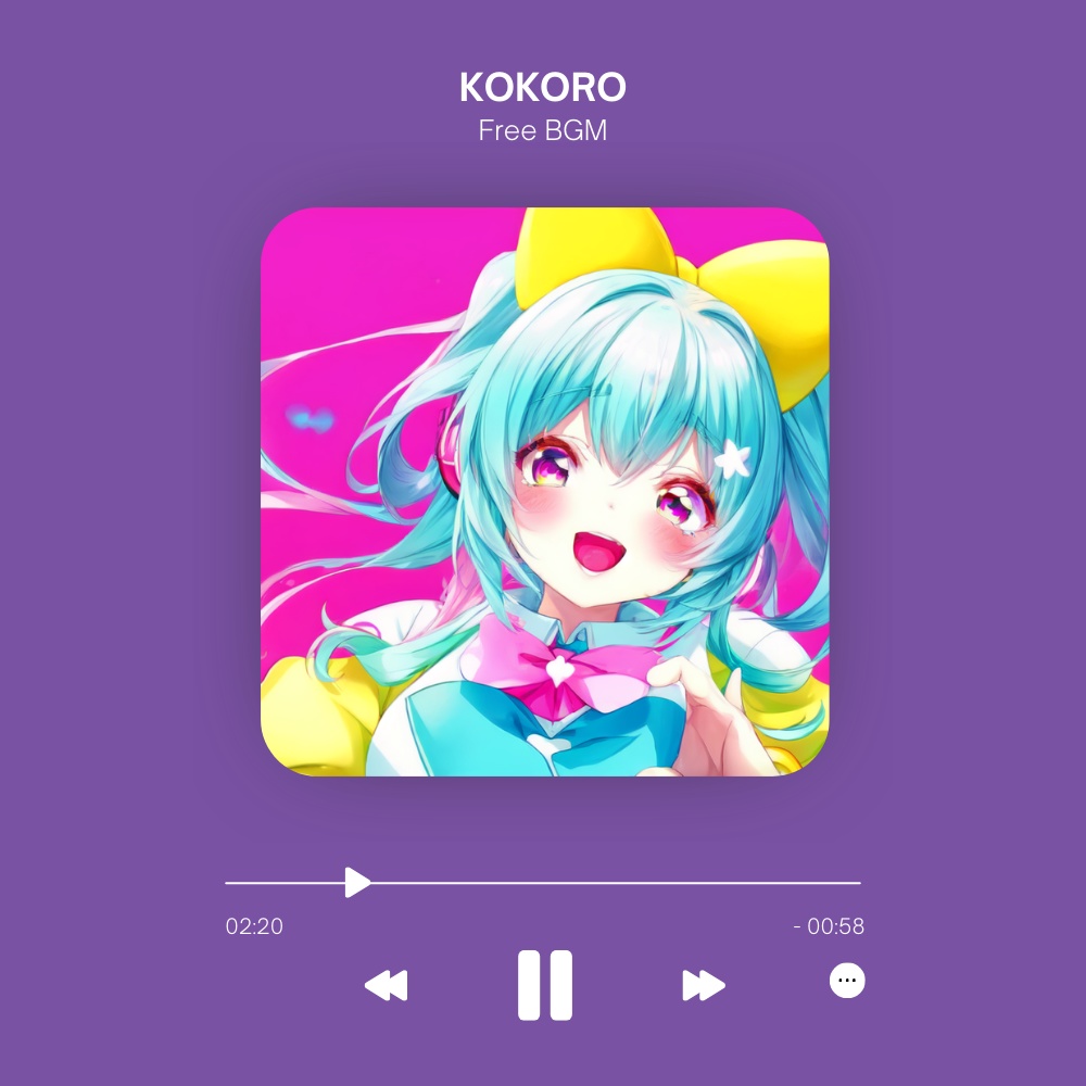 【フリーBGM/FreeBGM】KOKORO
