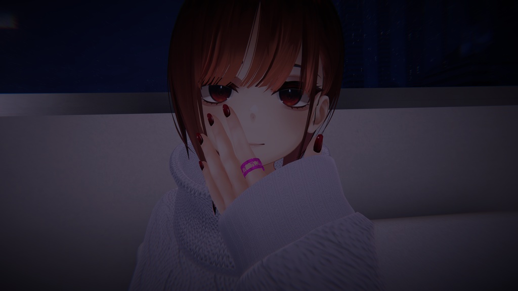 【複数アバター対応】林檎と星の指輪・腕輪・首輪