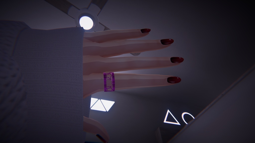 【複数アバター対応】林檎と星の指輪・腕輪・首輪