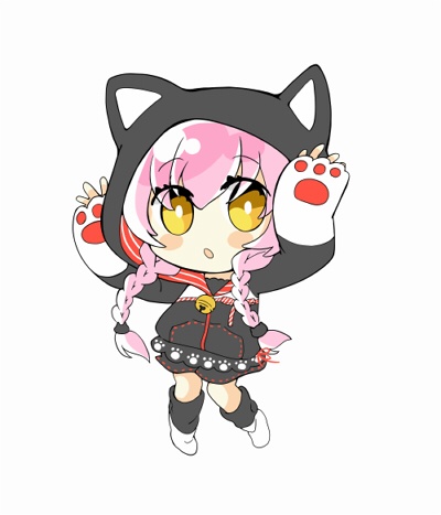 ホイッスル&ねこみみパーカーアクキー