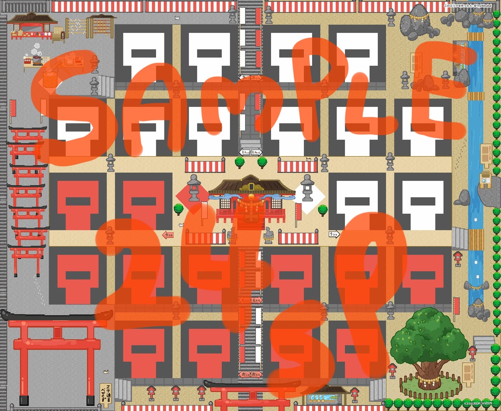 ⛩【¥0~】カスタム神社エリアキット&振袖/紋付袴アバター