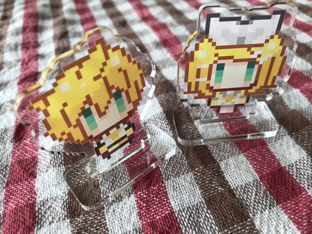 ドット鏡音アクリルスタンド【2個セット】