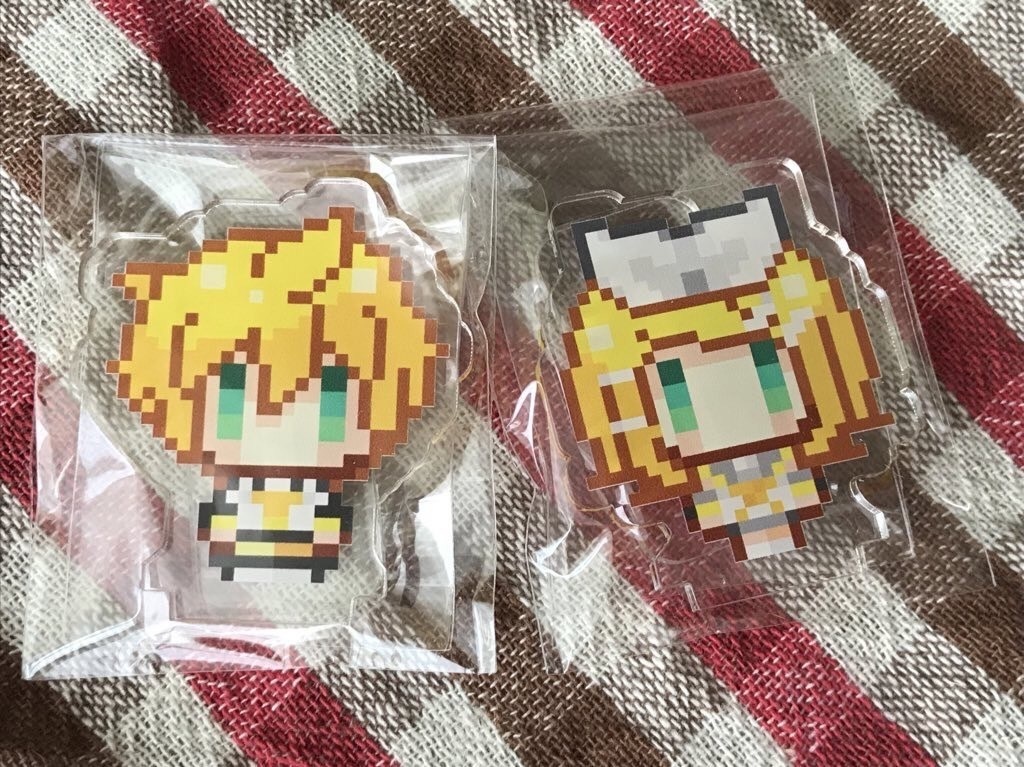 ドット鏡音アクリルスタンド【2個セット】