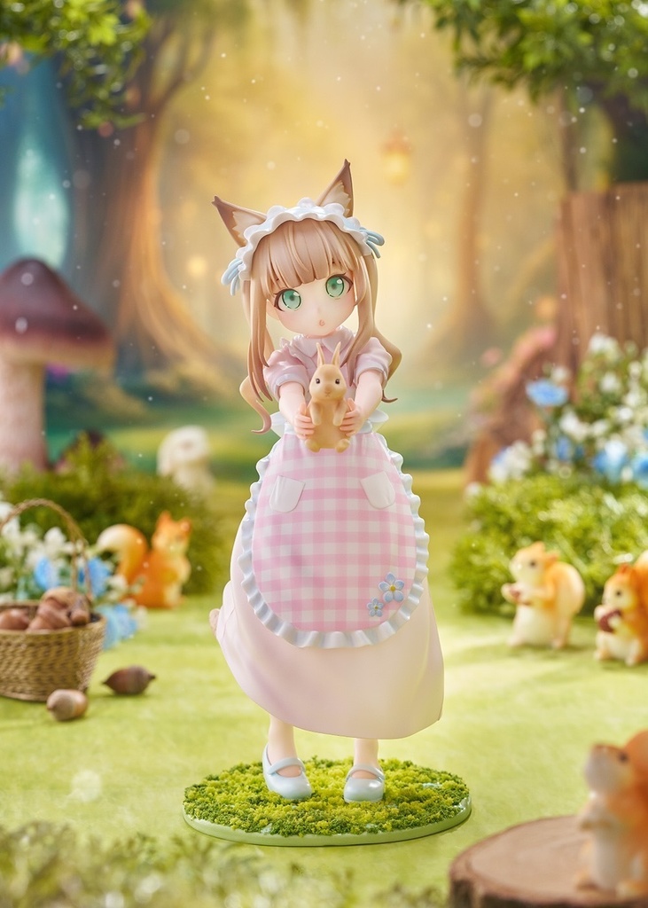 うちのねこが女の子でかわいい きなこ うさぎさん見つけたよ