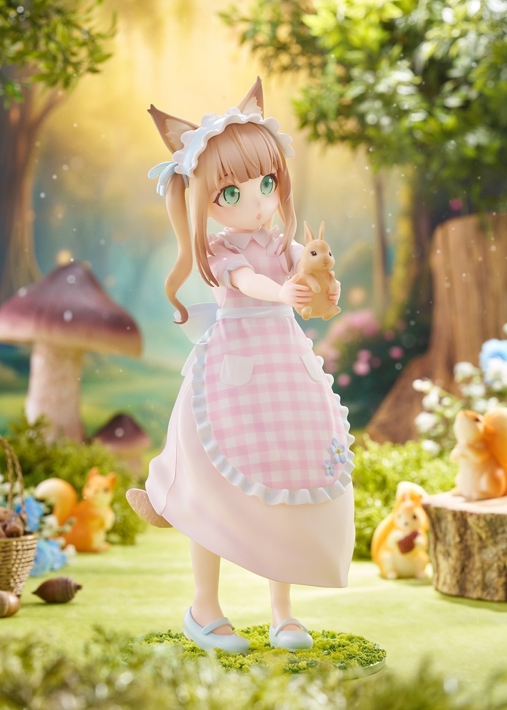 うちのねこが女の子でかわいい きなこ うさぎさん見つけたよ