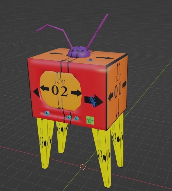 Creepy Vintage Television Mesh