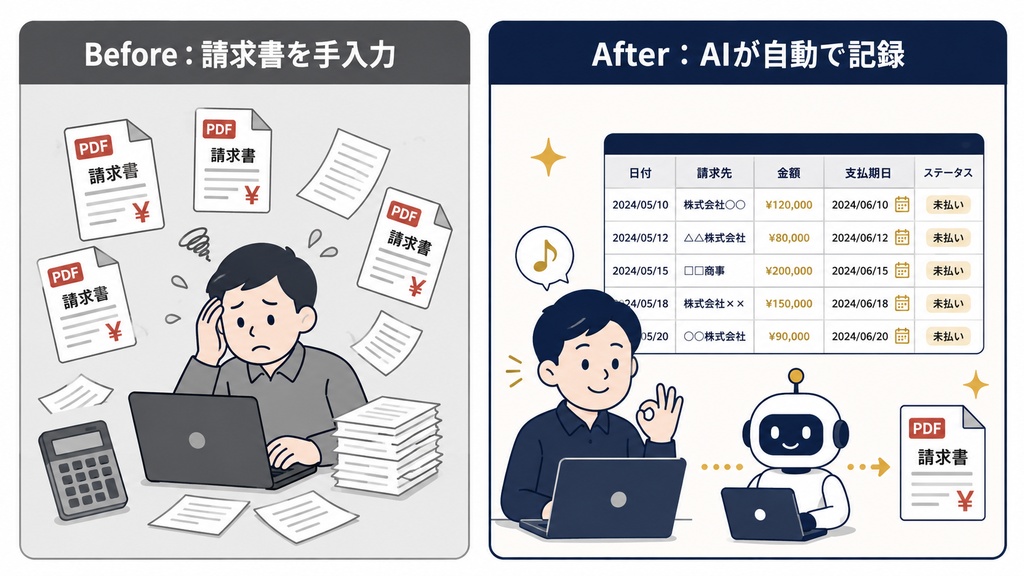 請求書・領収書自動処理パック|Gmail添付PDFをAIで自動読み取り・記録・通知するGASテンプレート