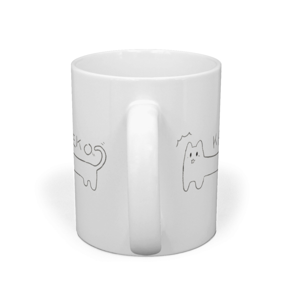 からだのながいねこのマグカップ