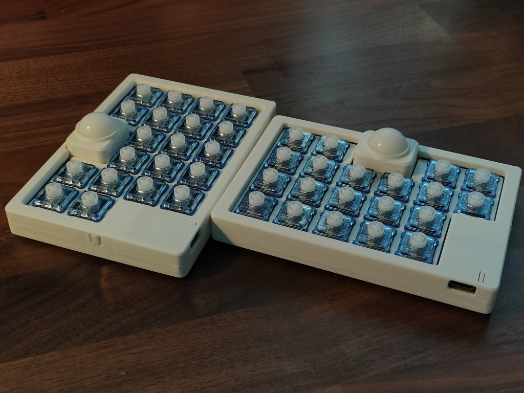 Pyuron ZMK 無線ダブルトラックボールキーボード