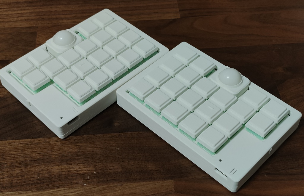 Pyuron ZMK 無線ダブルトラックボールキーボード