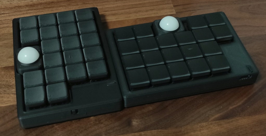 Pyuron ZMK 無線ダブルトラックボールキーボード