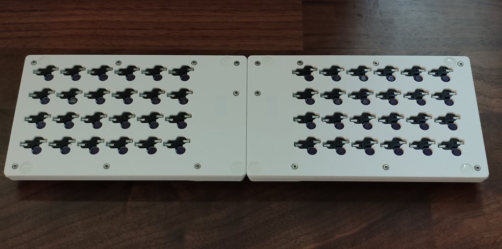 MonoOwl 4x6 ZMK 無線分割ロープロダブルトラボキーボード