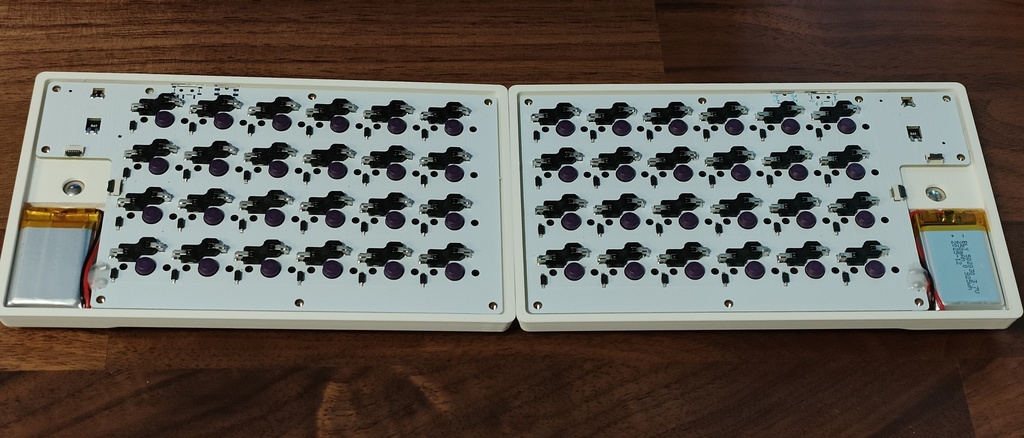 MonoOwl 4x6 ZMK 無線分割ロープロダブルトラボキーボード