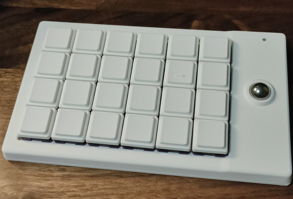 MonoOwl 4x6 ZMK 無線分割ロープロダブルトラボキーボード