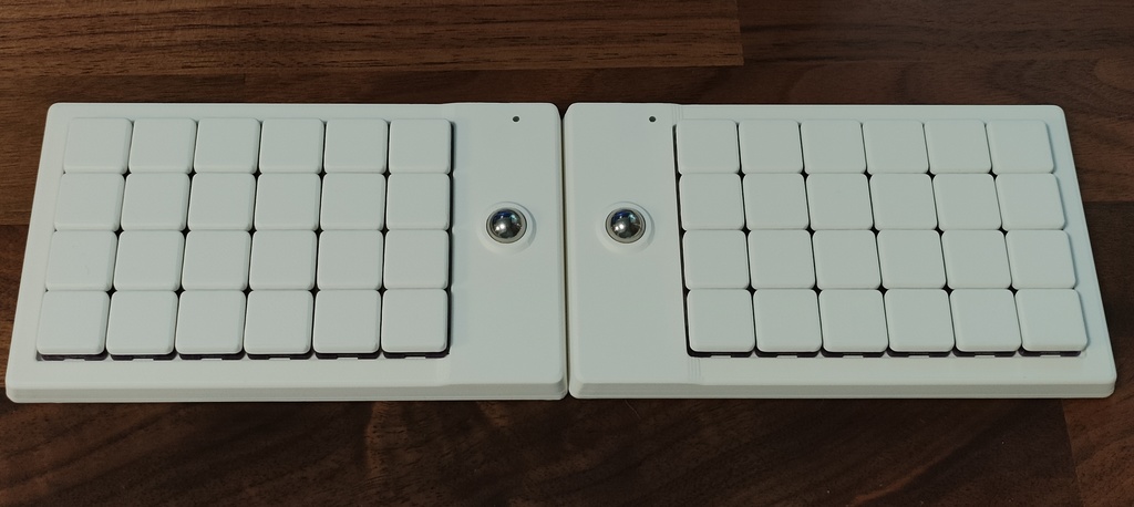 MonoOwl 4x6 ZMK 無線分割ロープロダブルトラボキーボード