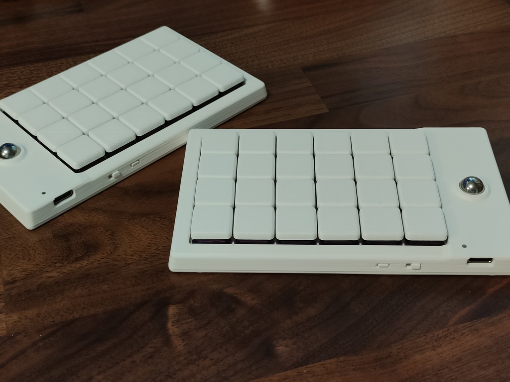 MonoOwl 4x6 ZMK 無線分割ロープロダブルトラボキーボード