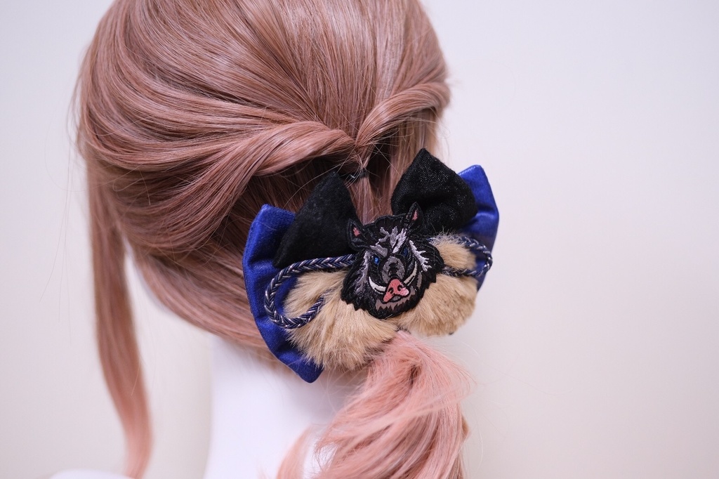 【99%】鬼滅の刃 嘴平伊之助イメージ リボンバレッタ