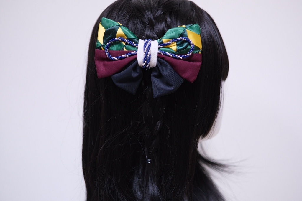 【99%】鬼滅の刃 冨岡義勇イメージ リボンバレッタ