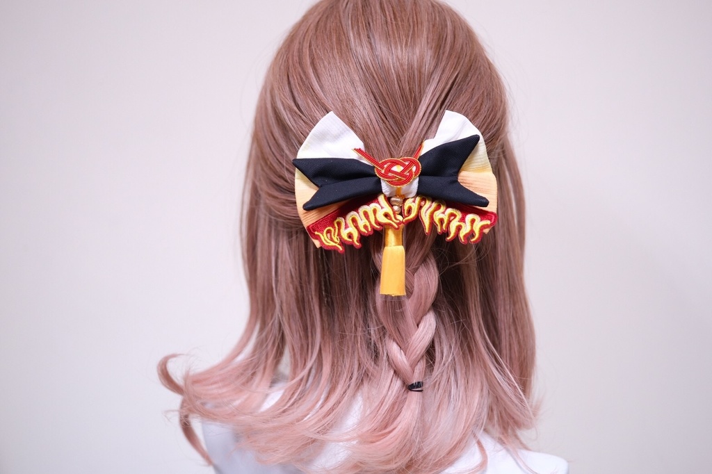 【99%】鬼滅の刃 煉獄杏寿郎イメージ リボンバレッタ