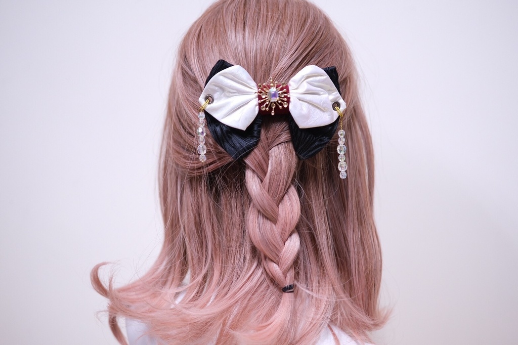 【99%】鬼滅の刃 宇髄天元イメージ リボンバレッタ