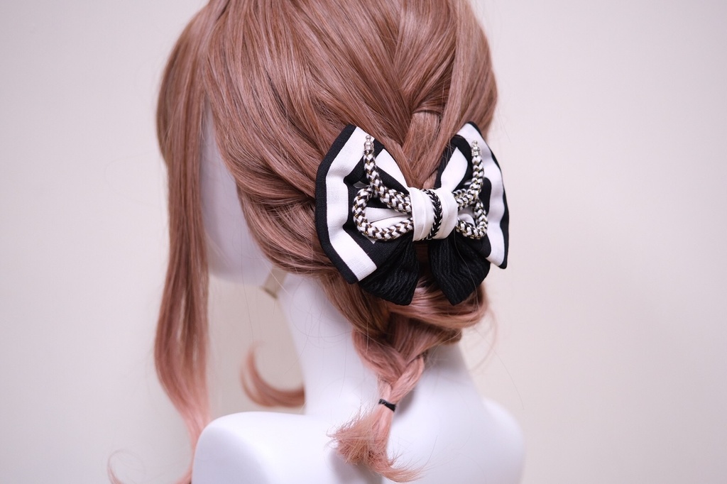 【99%】鬼滅の刃 伊黒小芭内イメージ リボンバレッタ