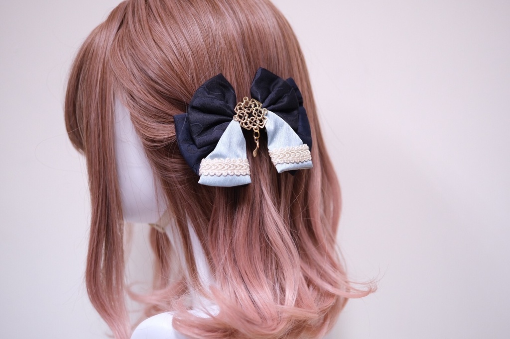 【99%】鬼滅の刃 時透無一郎イメージ リボンバレッタ