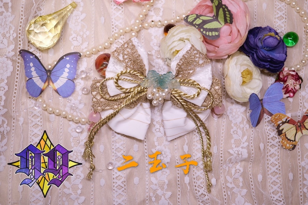 【99%】ガラクチュール レオナ二玉子 リボンバレッタ