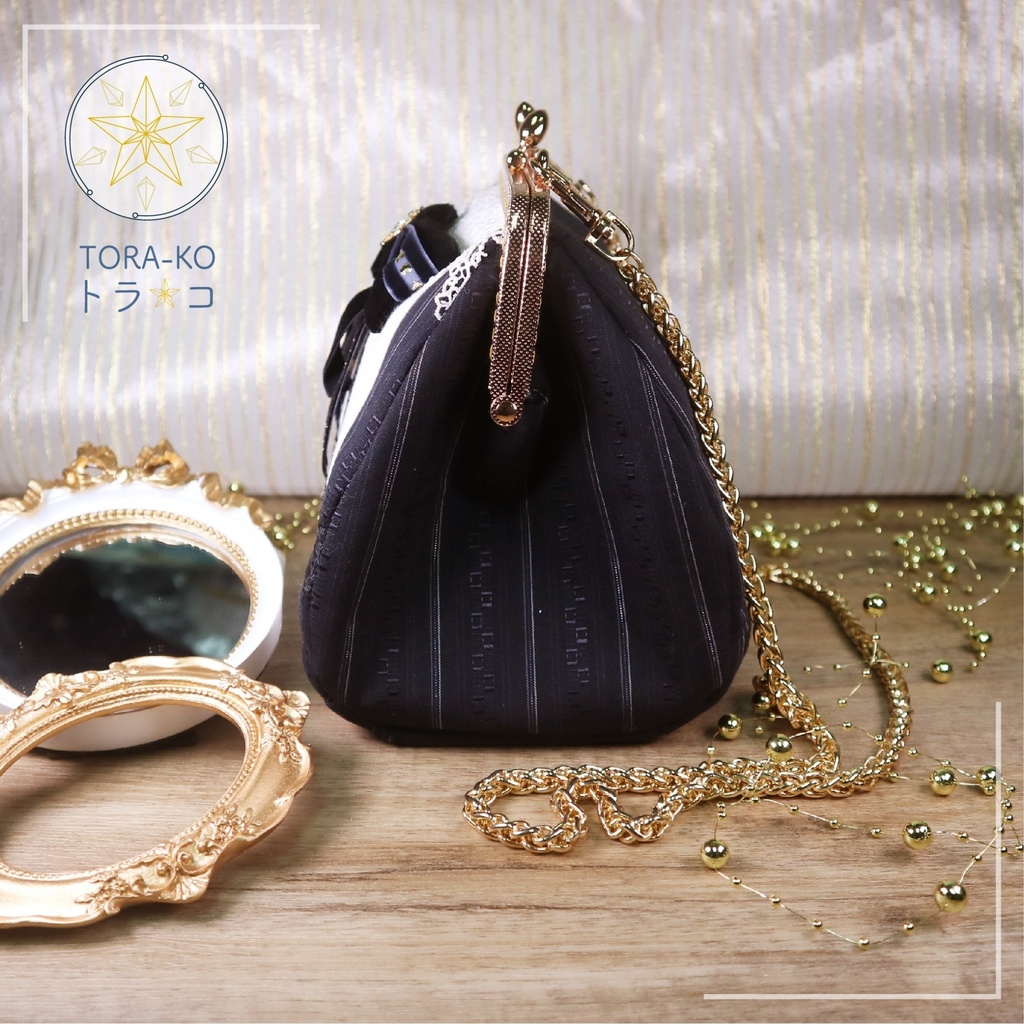 【トラコ】がま口ポーチ ピアニストのささやき