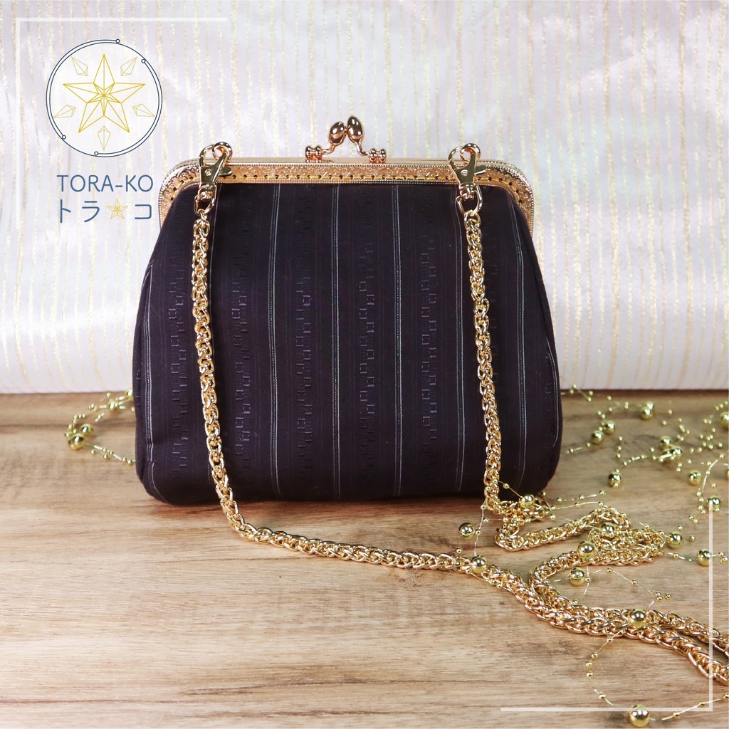 【トラコ】がま口ポーチ ピアニストのささやき