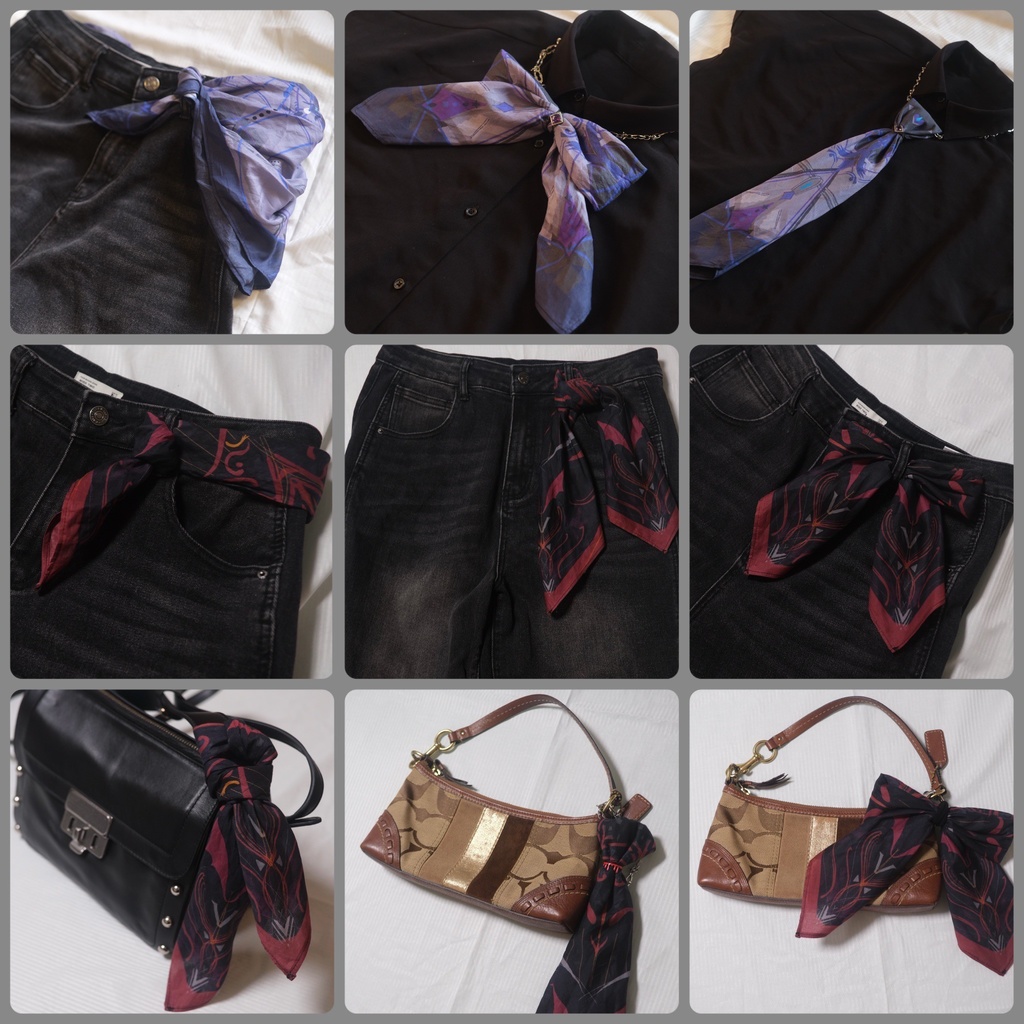 【非公式】45cm 薄手のコットンスカーフ (受注生産)