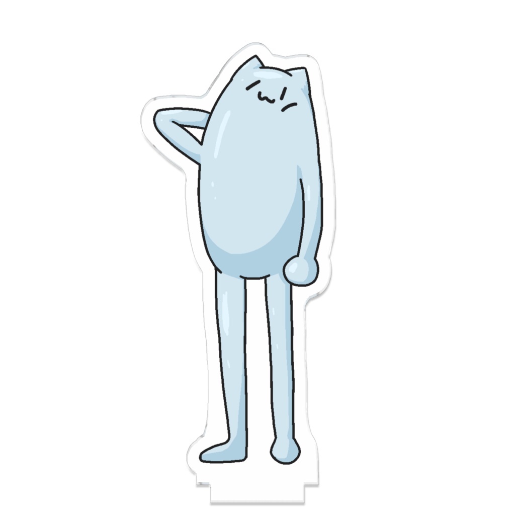 首痛めポーズみみっそりさんアクリルフィギュア