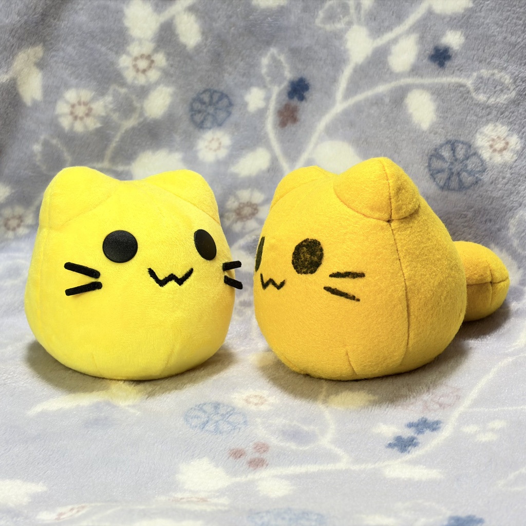 ゆんのみ式BlobCatぬいぐるみ型紙 Ver.2