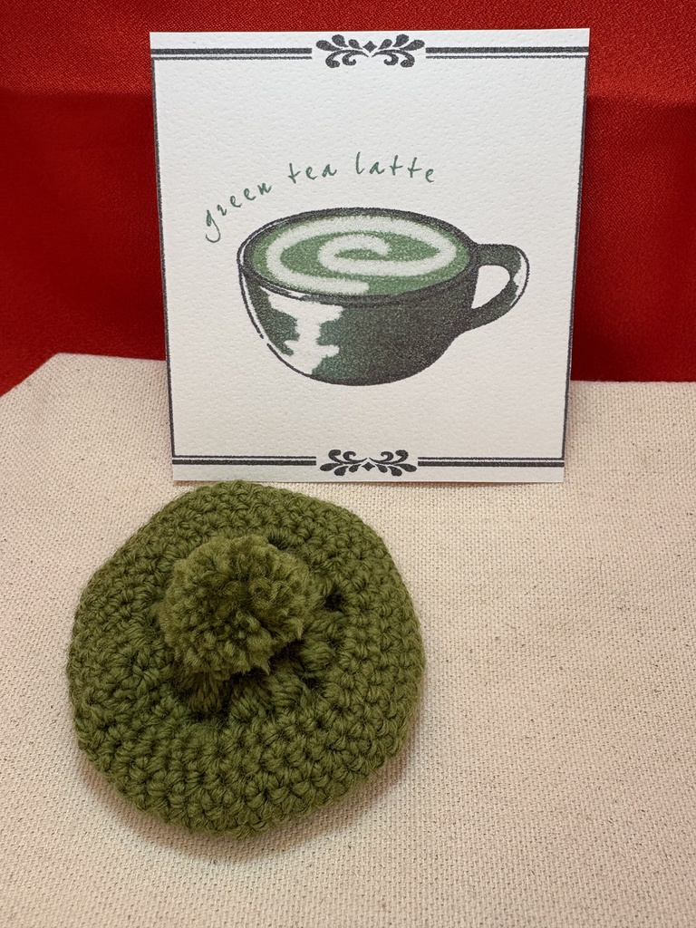 ホットドリンクニットベレー帽